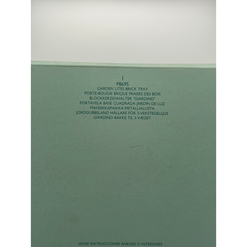 Partylite P8695 Garden Lites Brick Tray Votive Holder - For 3 Wick - NEW In Box - Picture 7 of 7